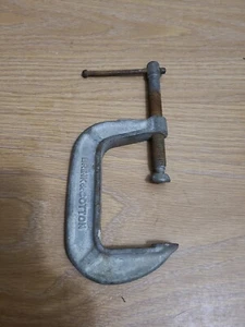 Vintage BRINK & COTTON No. 143-3 Inch C Clamp Nice - Imagen 1 de 3
