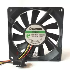 SUNON ME80151V3-0000-G99 1.08W DC 12V 8015 8CM 80*80*15MM 3-Wire Cooling Fan - Picture 1 of 1