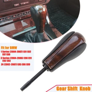 For BMW 1/3 Series E81 E82 E87 E90 E92 Z4 Burlwood Automatic Gear Shift Knob NEW - Picture 1 of 9