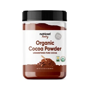 Nutricost Pantry Organic Cocoa Powder (1.5lb) - Vegan, Gluten-Free, Non-GMO - Picture 1 of 6