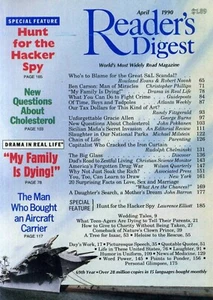 Reader's Digest April, 1990 Cover from artwork by Bill Sullivan - Picture 1 of 2