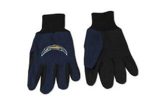 NFL San Diego Chargers Two-Tone Gloves, Blue/Black