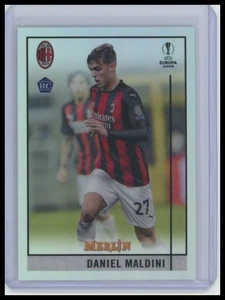 2020-21 Merlin Chrome UEFA Champions League #12 Daniel Maldini Refractor - Picture 1 of 2