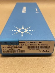 Agilent Zorbax 300SB-C18 Narrow Bore RR 2.1x100mm 3.5µm HPLC Column 861775-902 - Picture 1 of 8