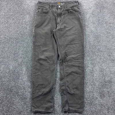 Брюки плотника мужские Carhartt 32x32 коричневые тяжелые холщовые рабочая одежда 102517-909 - Изображение 1 из 4