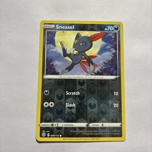 Pokémon Sneasel Sword & Shield: Brilliant Stars 086/172 Reverse Holo Common - Picture 1 of 2