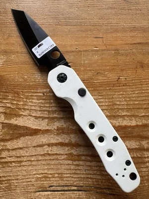 Cuchillos Spyderco GP Exclusivos Smock Blanco G10 Negro TiCN Rex 45 Segunda Fábrica Foto 1 de 4
