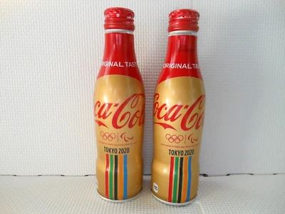 Coca Cola Tokio 2020 Edición Especial Olímpica Lata Vacía 250ml Japón Juego de 2 Foto 1 de 4