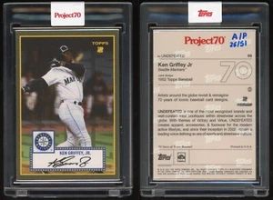 Topps Project 70 Artist Proof Ken Griffey Jr by Undefeated /51 Card #69 - Picture 1 of 5
