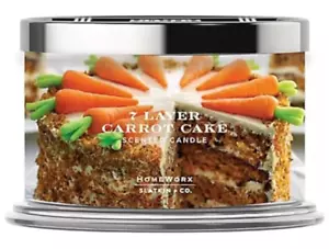 HomeWorx von Slatkin & Co 7 Schichten Karottenkuchen 4 Docht 18oz Kerze Neu!!! - Bild 1 von 2