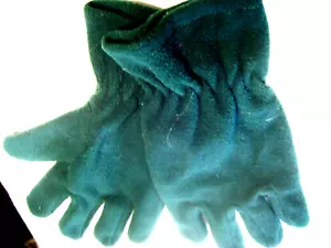 MEN WOMEN WARM GLOVE Green One sz - Picture 1 of 4