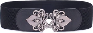 Womens Vintage Wide Elastic Stretch Waist Belt Retro Cinch Belt - Picture 1 of 12