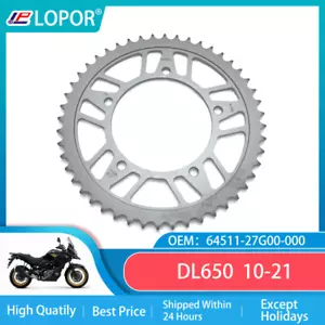LOPOR 525-47T Motorcycle Rear Sprocket For Suzuki DL650 2004-2022 - Picture 1 of 4