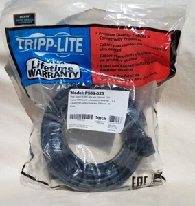 Tripp lite model p569-025 High Speed HDMI Cable with Ethernet 25Ft. - Picture 1 of 7