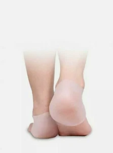 2pcs Unisex Soft Foot Protect Skin Care Silicone Heel Socks Heel Cover Case  - Picture 1 of 6