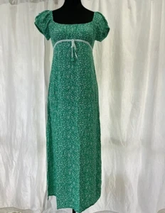 Tree Of Life Green White Floral Maxi Dress - Picture 1 of 8