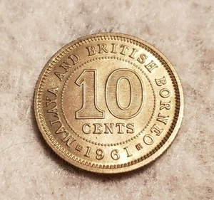 1961 Malaya & British Borneo 10 Cents - Bild 1 von 2