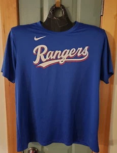 TEXAS RANGERS SHIRT NIKE TEE SIZE XL UNIQUE CUSTOM #13 BACK TEAM MLB L@@K MINT! - Picture 1 of 4