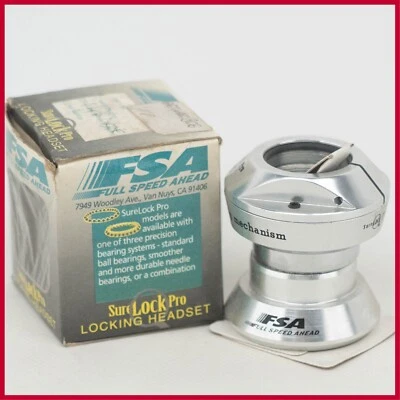 NOS FSA SURELOCK PRO 1+1/8 INCHES HEADSET VINTAGE THREADED MTB OLD - Image 1 of 4