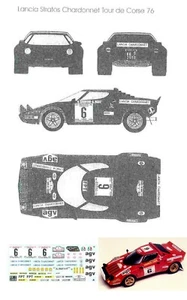 Lancia STRATOS - CHARDONNET - Rally Tour de Corse 1979 - DECAL 1/24 - Picture 1 of 2