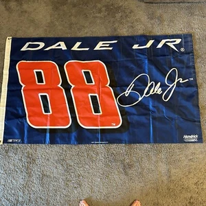 Dale Earnhardt Jr #88 NASCAR doppelseitiges Banner blau grün 60x34" mit Ösen - Bild 1 von 8