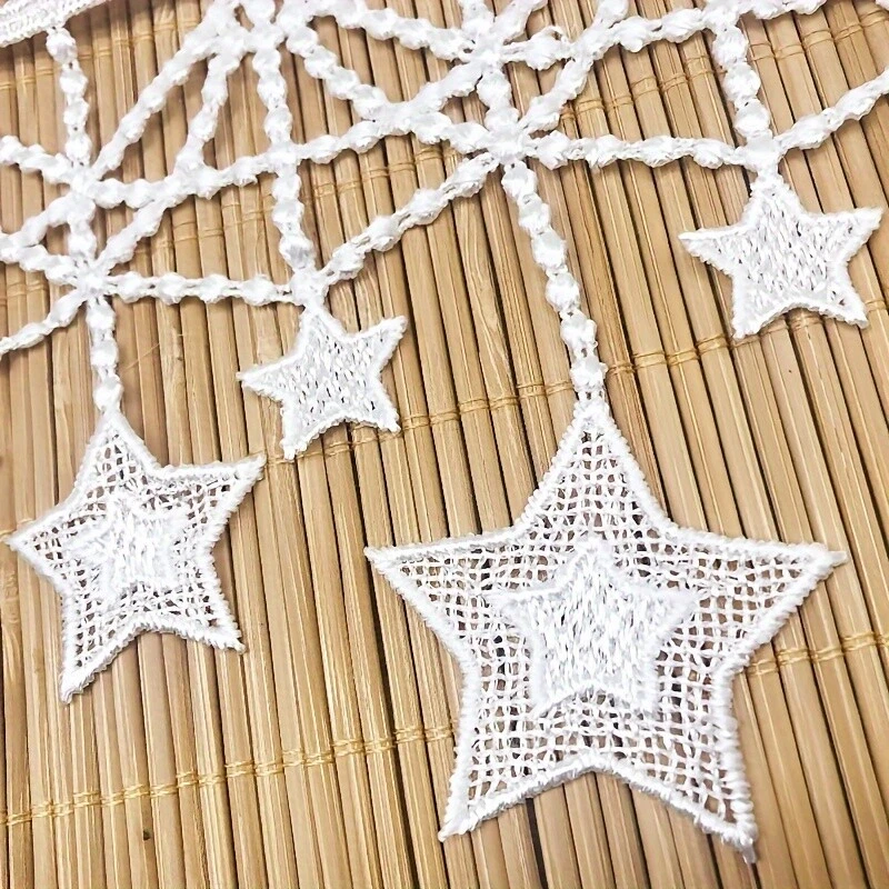 15 Yards Lace Star Embroidery Edge Trim Ribbon Sewing Craft Supply DIY Cloth - Image 1 of 4