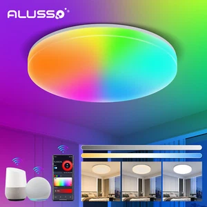 15W RGB LED WIFI Deckenleuchte Deckenlampe Musik Alexa Google Home Fernbedienung - Bild 1 von 12