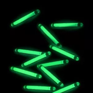 100 Pcs Small Green Glow Sticks/Mini Glow Sticks/Fishing Floats Perfect for Stuf - Picture 1 of 2