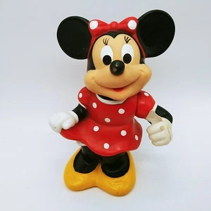 Vintage Minnie Mouse Plastic Bank Walt Disney 5.5" Figure replacement stopper B - Picture 1 of 6