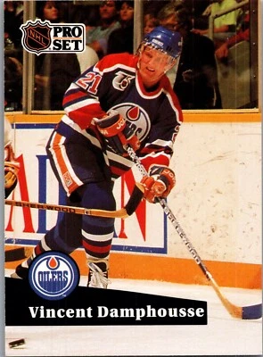 1991-92 NHL Pro Set - French #381 Vincent Damphousse - Image 1 of 2