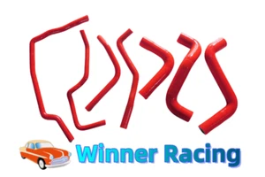 FIT TOYOTA COROLLA ZRE151 1.6L 1ZRFE 2007-2014 Silicone Radiator Hoses RED - Picture 1 of 7