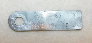 1965 Ford Mustang Fastback Coupe Convertible ORIG 200 1V ENGINE I.D. TAG - Bild 1 von 2