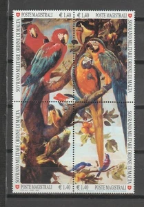 S39214 Smom 2009 MNH Nature Art 4v Block Birds - Picture 1 of 1