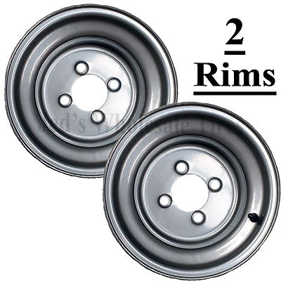 2 RUEDA LLANTA de carro de golf 10" 10x8 4/4 3+5 para EZGo Club Car Yamaha Harley muchos más Foto 1 de 4