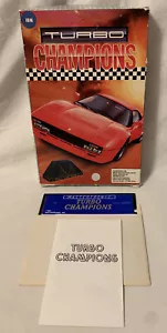 1989 Mastertronic “Turbo Champions” IBM PC Game - Manual & 5.25” Disc In Box - Picture 1 of 11