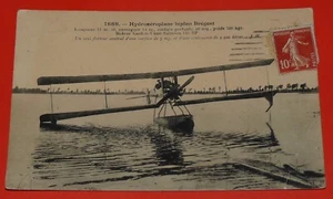 CARTE POSTALE CPA 1912 AVIATION HYDROAEROPLANE BIPLAN BREGUET HYDRAVION PIONNIER - Imagen 1 de 2
