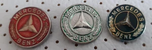 MERCEDES BENZ car logo 3 different vintage pins badge - Picture 1 of 2