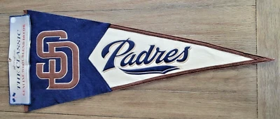 Banderín de mezcla de lana SAN DIEGO PADRES 17x40 Winning Streak Sports Foto 1 de 4