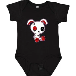 Inktastic Goth Bunny Baby Bodysuit Metal Evil Kawaii One-piece Infant Creeper - Picture 1 of 14