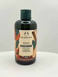 (1) The Body Shop SPICED ORANGE Vanille Duschgel 8,4 Unzen 250 ml Volle Größe Neu - Bild 1 von 2