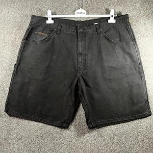 Big Smith Workwear Shorts Men's 42 Black 100% Cotton Classic 5-Pockets Zip Fly - Picture 1 of 9