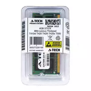 4GB SODIMM IBM-Lenovo Thinkpad T410si T420 T420i T420s T500 T510 Ram Memory - Picture 1 of 1