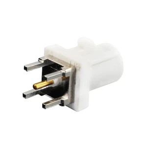 Fakra B male Plug PCB mount straight RF connector white /9001 Radio With Phantom - Picture 1 of 3
