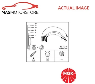 IGNITION CABLE SET LEADS KIT NGK 5383 P FOR TOYOTA STARLET 1.3L 55KW - Image 1 of 4