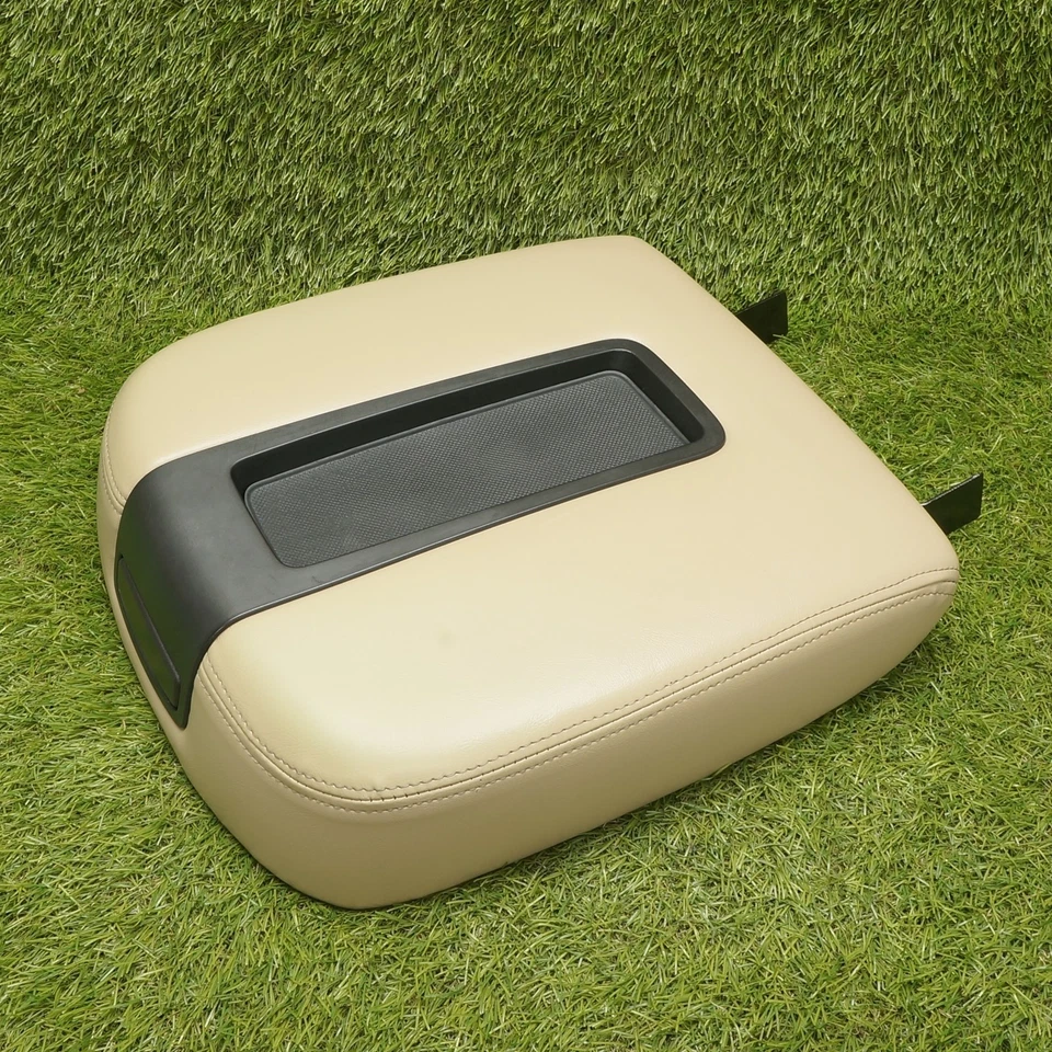 07-14 雪佛兰 Silverado 臂部休息中心控制台盖棕褐色皮革 Tahoe Yukon — 第 1/4 张图片