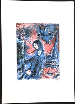 Marc Chagall  - Der Weg des Midleids - 70x50 cm  Auflage Nr. 95/300 - Bild 1 von 4