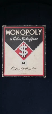 Vintage Parker Brothers MONOPOLY Board Game (No Board), patent 2026082 12/31/35. - Image 1 of 4
