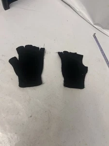 Black gloves fingertip cutoffs youth - Picture 1 of 5