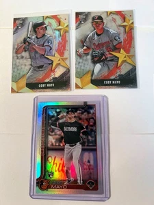 2025 Coby Mayo 3 Card Lot Topps Stars Of MLB Silver Refractor Baltimore Orioles  - Picture 1 of 1
