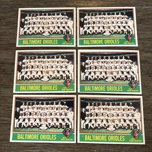 (6) Karten Lot 1976 Topps Baseball #73 Baltimore Orioles Team Earl Weaver Sehr guter Zustand (MK) - Bild 1 von 2